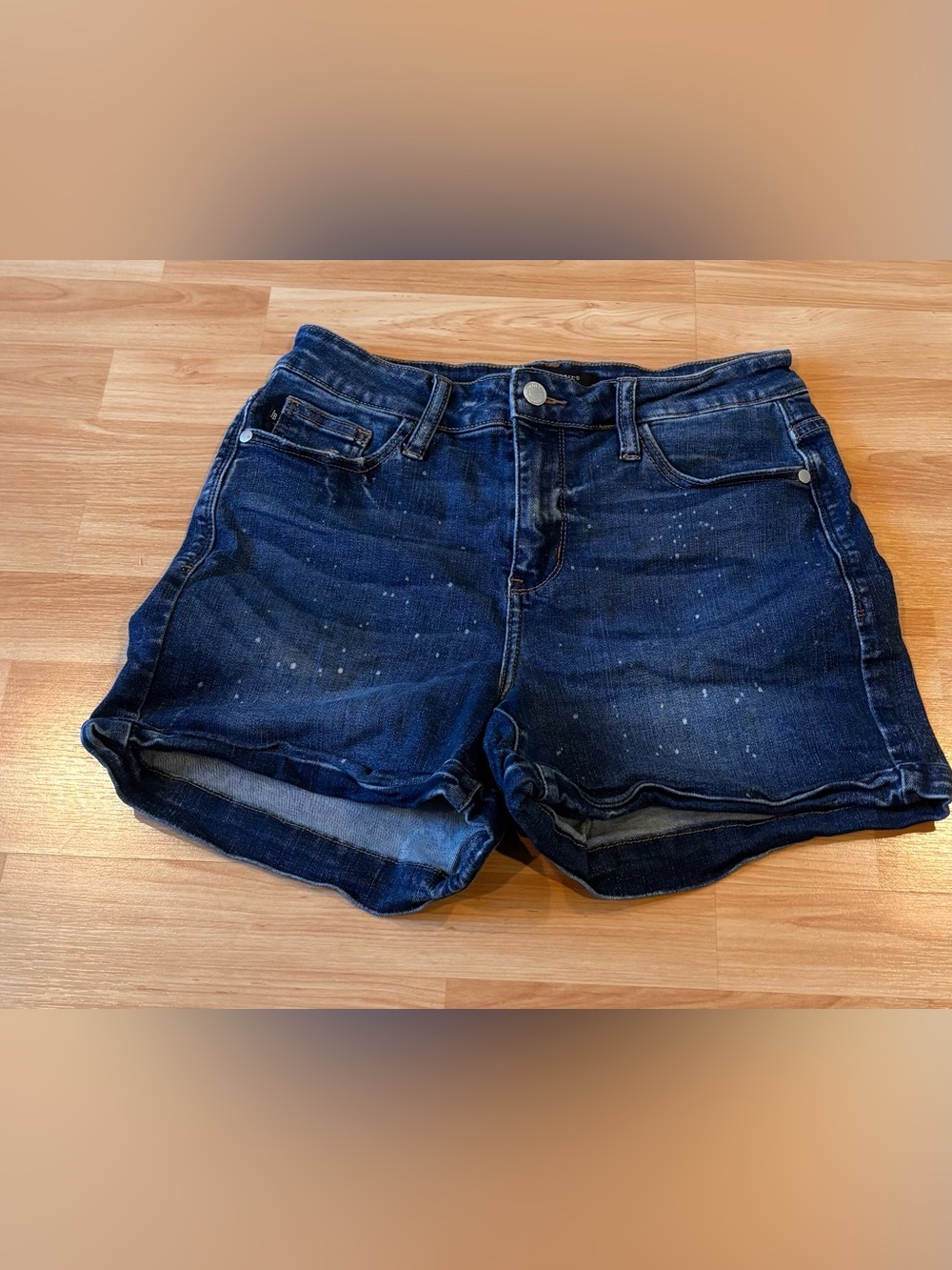 Judy Blue Jean Splatter Shorts